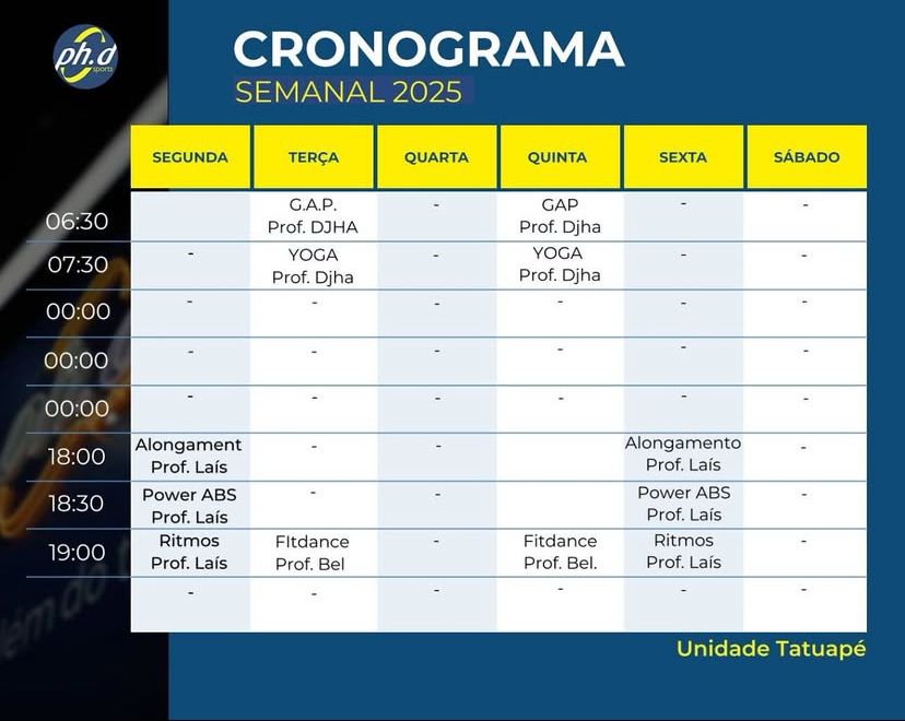 Academia Tatuapé - Instalações